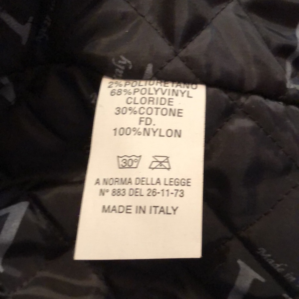 Black Faux Leather Jacket Mens Large - Picture 4 of 12